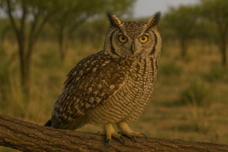 Image of a Spotted Eagle-Owl in its natural habitat