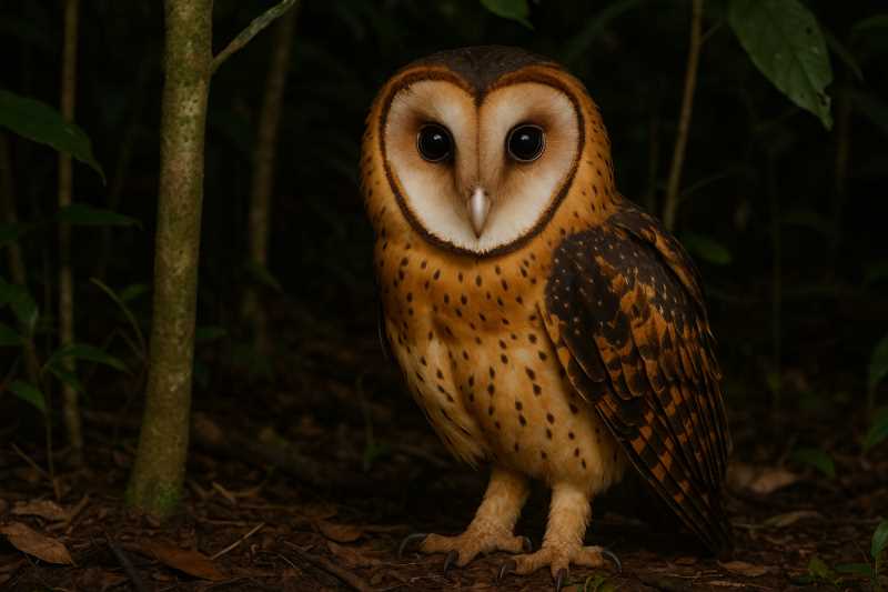 Image of a Sulawesi Masked Owl in its natural habitat