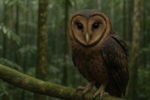 Image of a Taliabu Masked Owl in its natural habitat