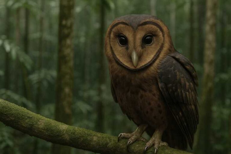 Image of a Taliabu Masked Owl in its natural habitat