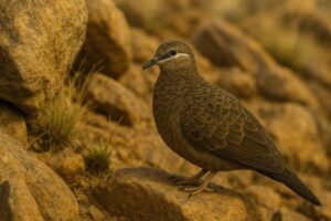 Image of a White-quilled Rock Pigeon in its natural habitat
