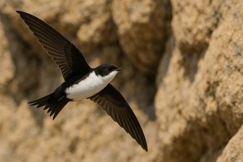 Image of a White throated swift
