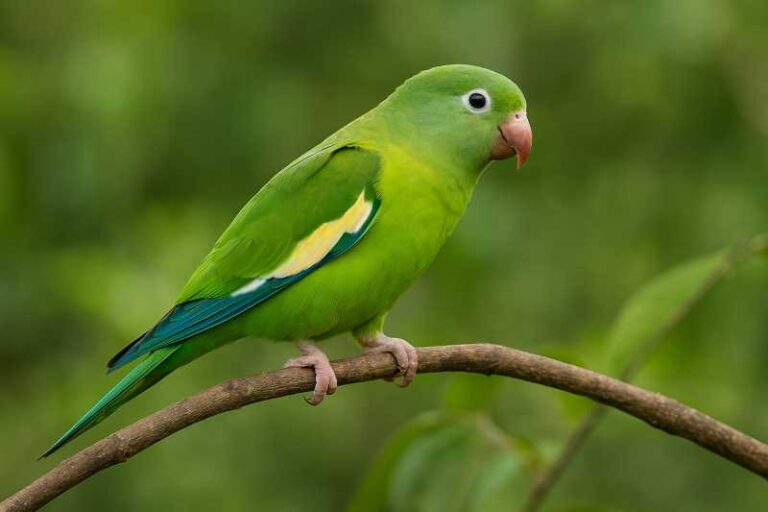 Image of a White-winged Parakeet in its natural habitat