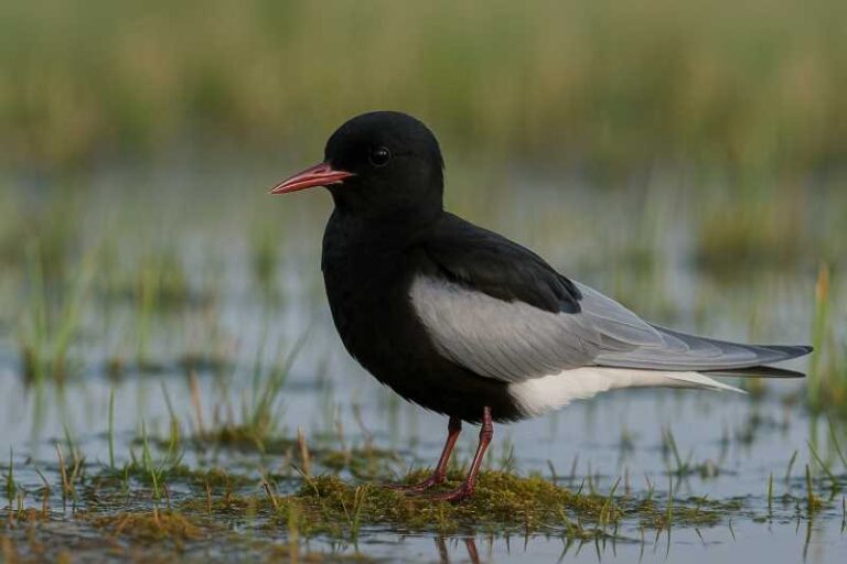 Image of a White-winged Tern in its natural habitat