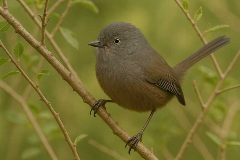 Image of a Wrentit in its natural habitat