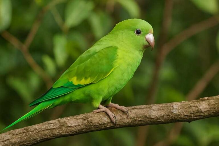 Image of a Yellow-chevroned Parakeet in its natural habitat