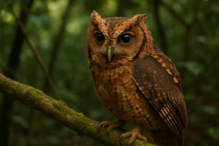 Image of a Annobon Scops Owl in its natural habitat