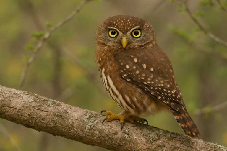 Image of a Austral Pygmy Owl in its natural habitat