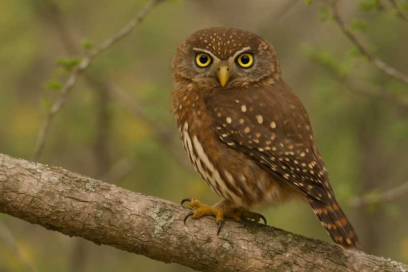 Image of a Austral Pygmy Owl in its natural habitat