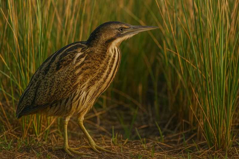Image of a Australasian Bittern in its natural habitat