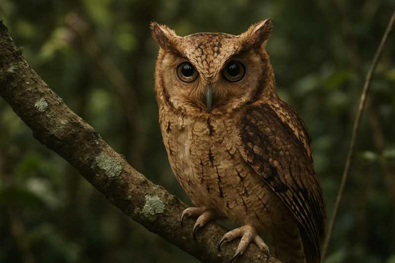 Image of a Banggai Scops Owl in its natural habitat