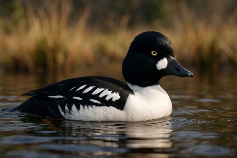 Image of a Barrow's Goldeneye in its natural habitat