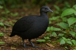 Image of a Black Tinamou in its natural habitat