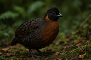 Image of a Black-fronted Wood Quail in its natural habitat