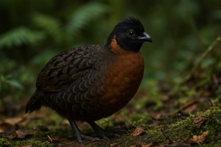 Image of a Black-fronted Wood Quail in its natural habitat