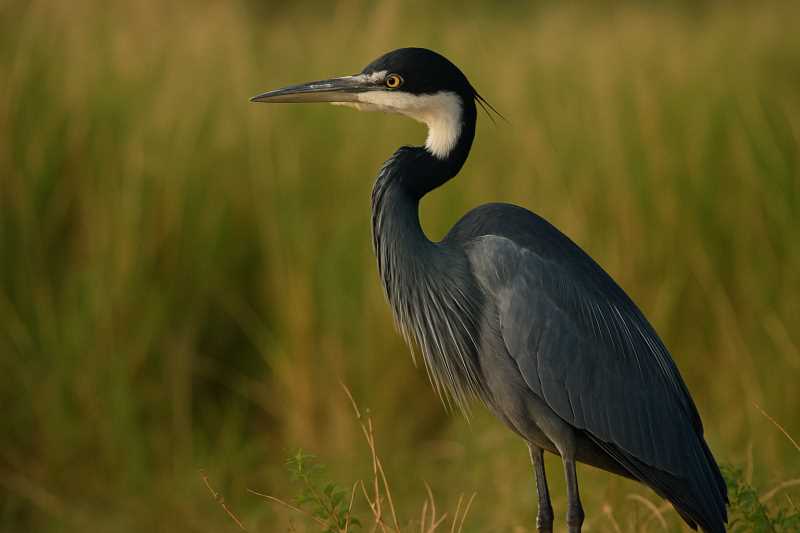 Image of a Black-headed Heron in its natural habitat