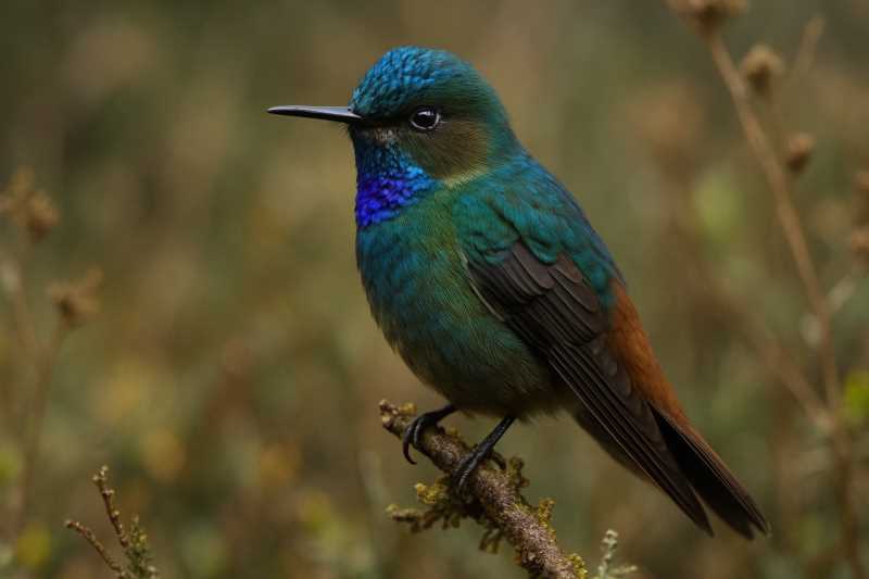 Image of a Blue-mantled Thornbill in its natural habitat