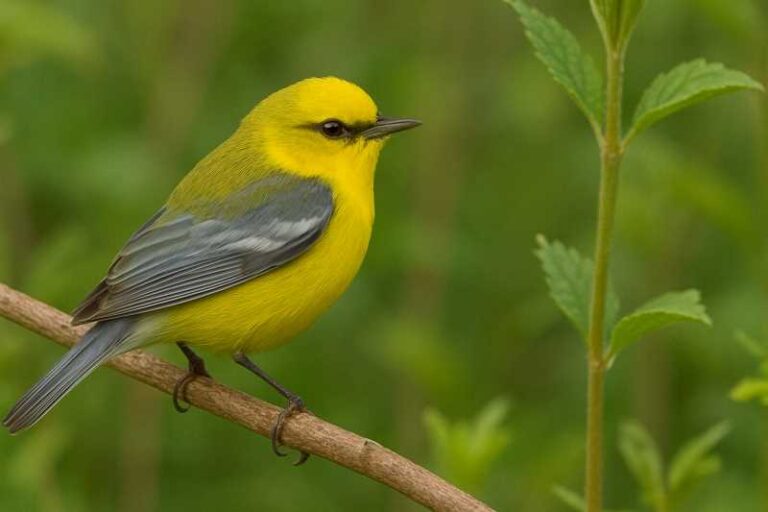Image of a Blue-winged Warbler in its natural habitat