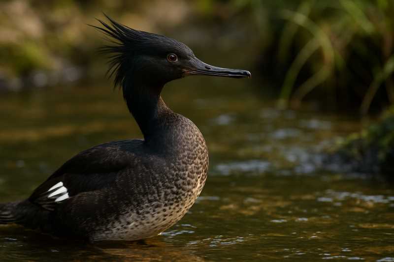Image of a Brazilian Merganser in its natural habitat
