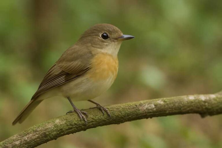 Image of a Brown-chested Jungle Flycatcher in its natural habitat