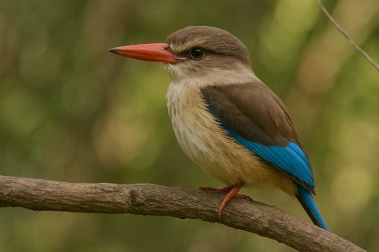 Image of a Brown-hooded Kingfisher in its natural habitat