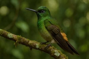 Image of a Buff-tailed Coronet in its natural habitat
