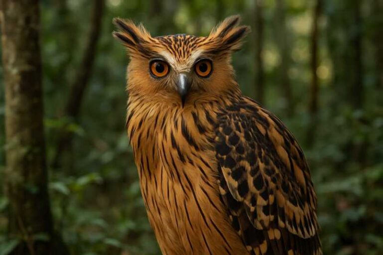 Image of a Buffy Fish Owl in its natural habitat