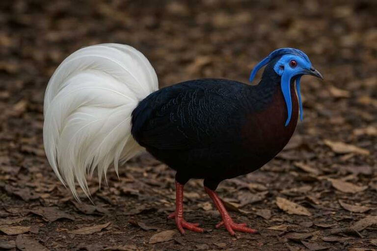 Image of a Bulwer's Pheasant in its natural habitat
