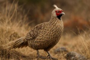 Image of a Cheer Pheasant in its natural habitat