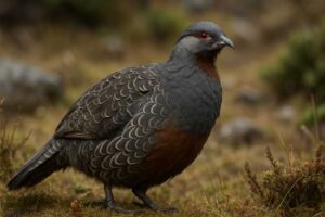 Image of a Chestnut-throated Monal-Partridge in its natural habitat
