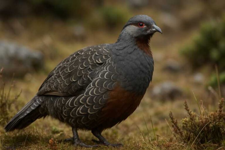 Image of a Chestnut-throated Monal-Partridge in its natural habitat