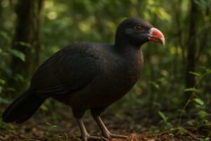 Image of a Crestless Curassow in its natural habitat