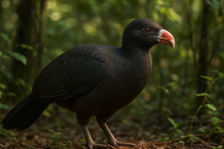 Image of a Crestless Curassow in its natural habitat