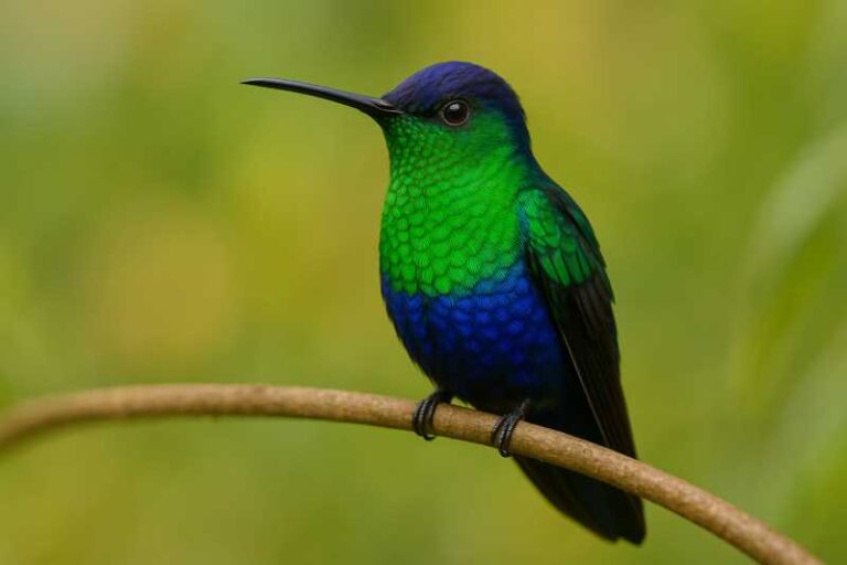 Image of a Crowned Woodnymph in its natural habitat