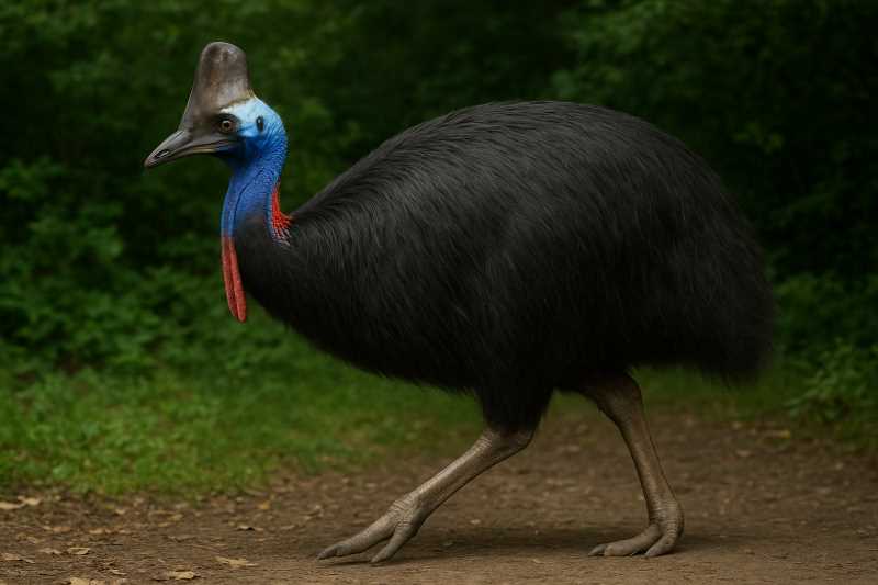 Image of a Dwarf Cassowary in its natural habitat