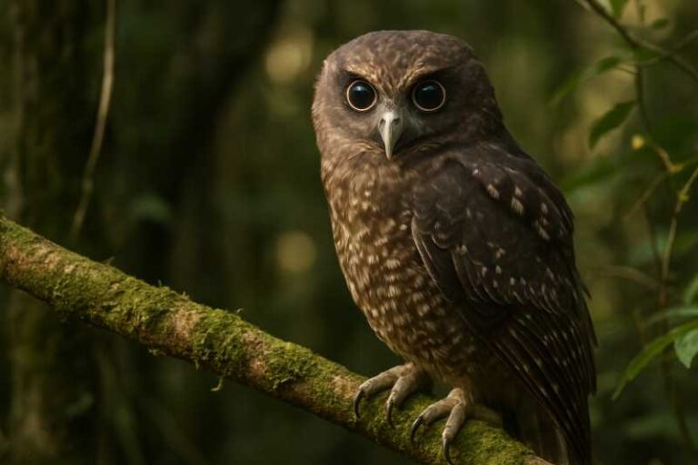 Image of a Fearful Owl in its natural habitat