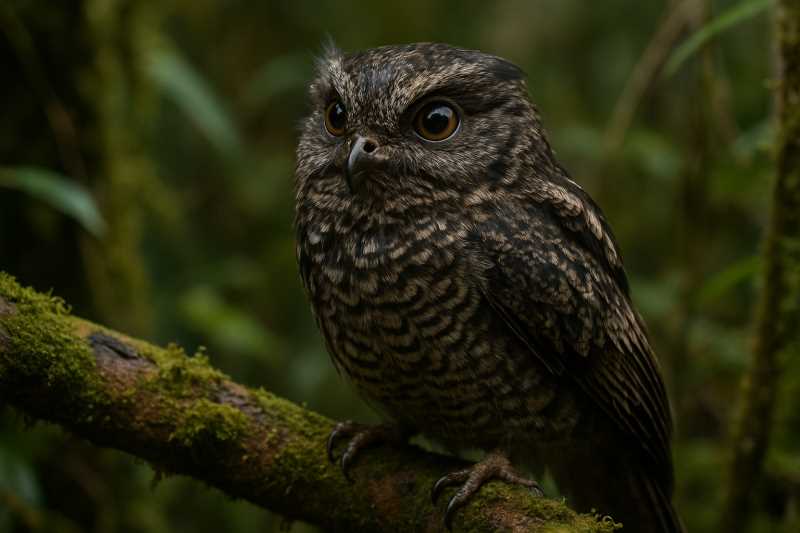 Image of a Feline Owlet-nightjar in its natural habitat