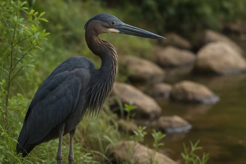Image of a Great-billed Heron in its natural habitat