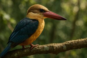 Image of a Great-billed Kingfisher in its natural habitat