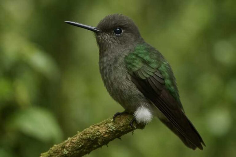 Image of a Hoary Puffleg in its natural habitat