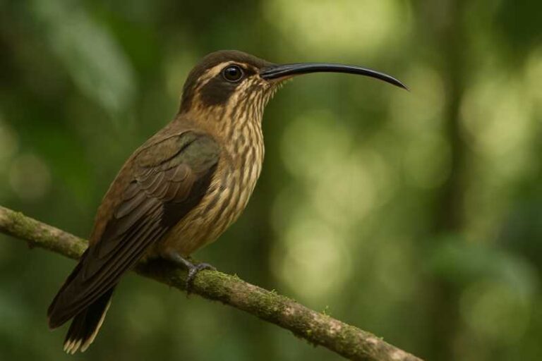 Image of a Mexican Hermit in its natural habitat