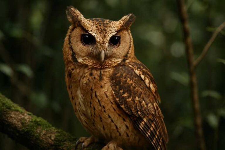 Image of a Moluccan Scops Owl in its natural habitat