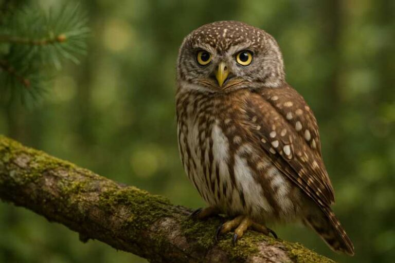 Image of a Mountain Pygmy Owl in its natural habitat