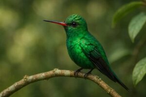 Image of a Narrow-tailed Emerald in its natural habitat