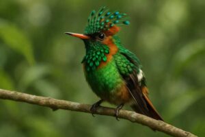 Image of a Peacock Coquette in its natural habitat
