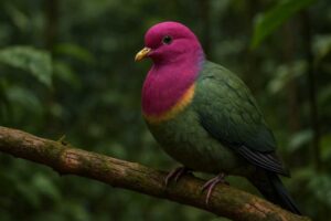 Image of a Pink-headed Fruit Dove in its natural habitat