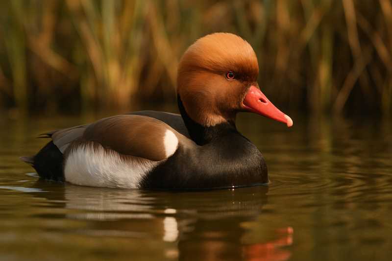Image of a Red-crested Pochard in its natural habitat