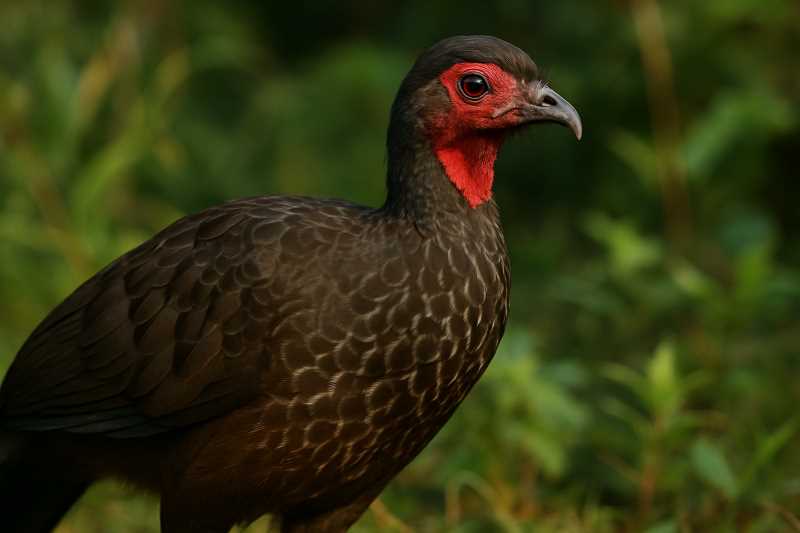Image of a Red-faced Guan in its natural habitat