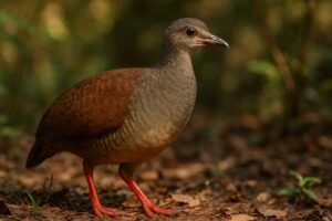 Image of a Red-legged Tinamou in its natural habitat