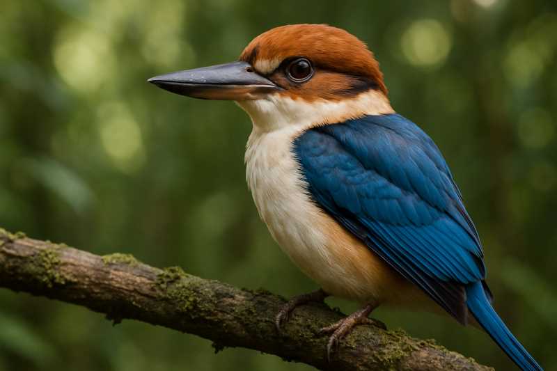 Image of a Rusty-capped Kingfisher in its natural habitat